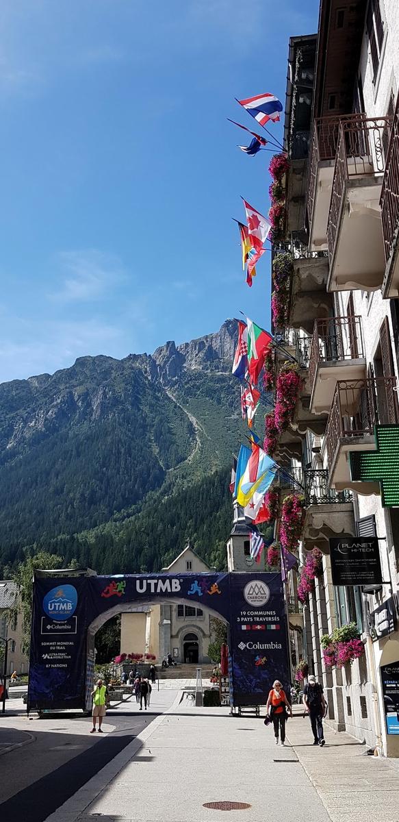 UTMB sign chamonix